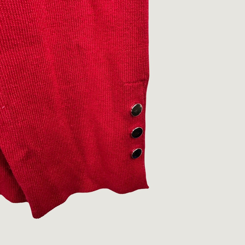 Chico's Turtleneck Sweater 3 Womens XL Red Office Classic Layering Holiday Cozy - Picture 4 of 11